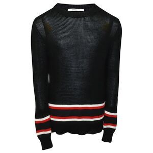 Givenchy Red White Stripe Black Sweater